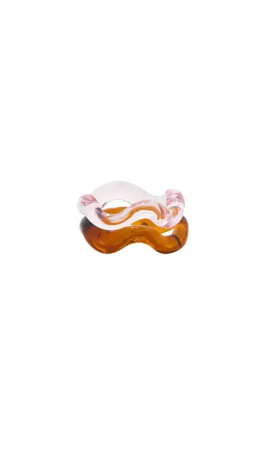 Studio Conchita Onda Glass Set Of 2 Rings | Thumbnail 1