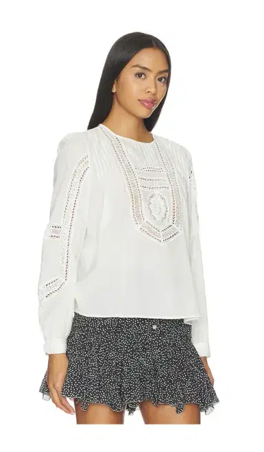 Ulla Johnson Marlowe Long Sleeve Cotton Top | Thumbnail 2