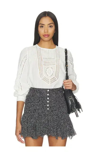Ulla Johnson Marlowe Long Sleeve Cotton Top | Thumbnail 1