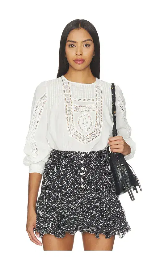 Marlowe Long Sleeve Cotton Top