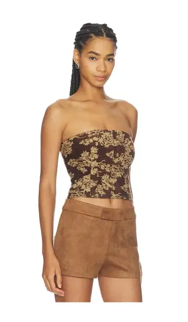 L'AGENCE Paulette Strapless Corset Top | Thumbnail 2