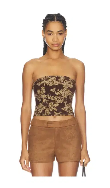 L'AGENCE Paulette Strapless Corset Top | Thumbnail 1