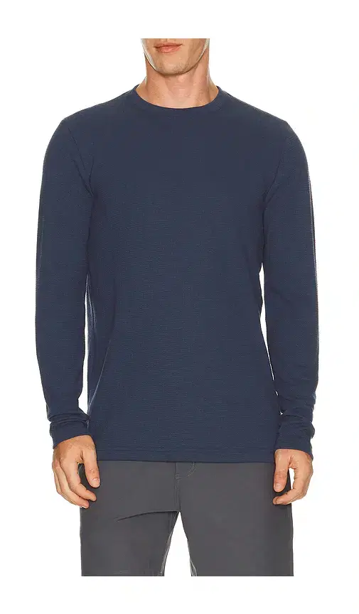 Cloud Waffle Crew Long Sleeve Tee