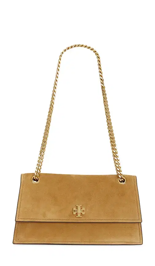 Tory Burch Kira Turnlock Suede Shoulder Bag