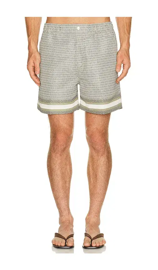 CHE Berkeley Border Printed Swim Short