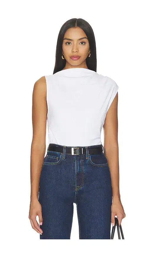 Sleeveless Draped Top