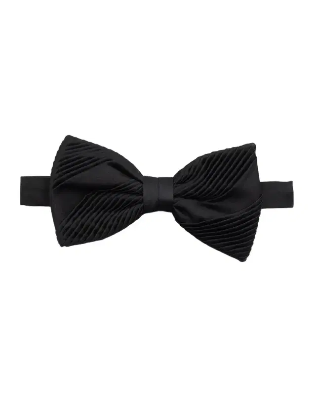 Stefano Ricci Men's Pleated Silk Pre-Tied Bow Tie