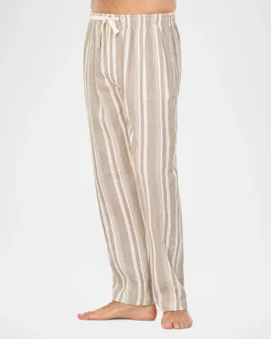 Majestic International Men 's Summer Woven Stripe Lounge Pants | Thumbnail 2