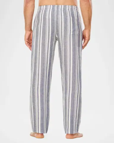 Majestic International Men 's Summer Woven Stripe Lounge Pants | Thumbnail 6