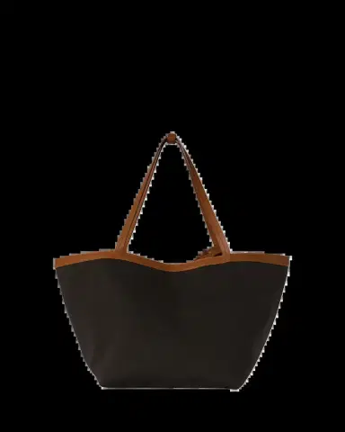 The Row Park Leather-Trim Reversible Tote Bag in Cotton Twill | Thumbnail 2 The Row Park Leather-Trim Reversible Tote Bag in Cotton Twill | Thumbnail 2