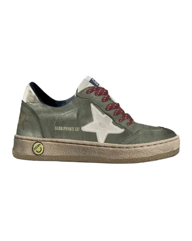 Golden Goose Boy 's Ball Star Leather Sneakers, Kid