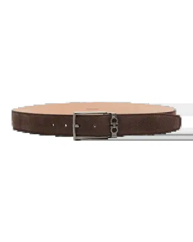 Ferragamo Men 's Adjustable Suede Belt | Thumbnail 2 Ferragamo Men 's Adjustable Suede Belt | Thumbnail 2