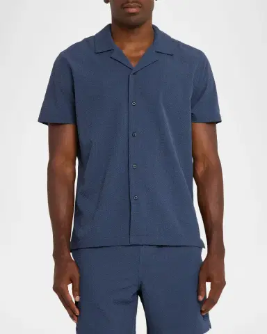 Rails Men's Amalfi Textured Short-Sleeve Shirt | Thumbnail 4 Rails Men's Amalfi Textured Short-Sleeve Shirt | Thumbnail 4