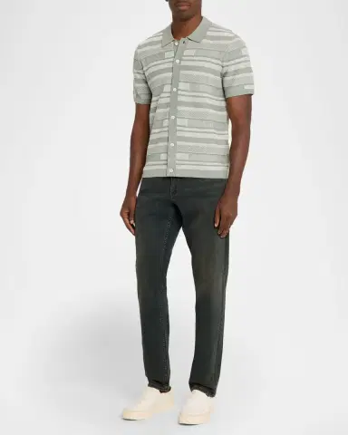 Rails Men 's Henri Cotton Patchwork Short-Sleeve Shirt | Thumbnail 2