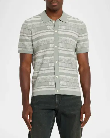 Rails Men 's Henri Cotton Patchwork Short-Sleeve Shirt | Thumbnail 4
