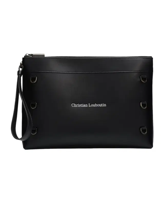 Christian Louboutin Men 's Kosmica Leather Wrist Pouch