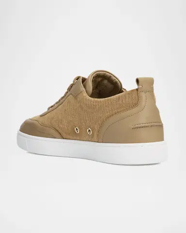 Christian Louboutin Men 's Retero Reversed Leather Low-Top Sneakers | Thumbnail 2 Christian Louboutin Men 's Retero Reversed Leather Low-Top Sneakers | Thumbnail 2