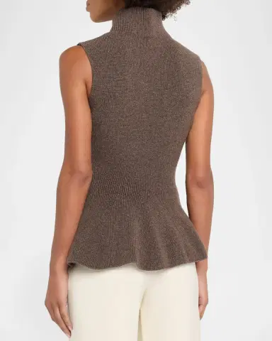 RÓHE Sculptural Peplum-Hem Sleeveless Sweater | Thumbnail 3 RÓHE Sculptural Peplum-Hem Sleeveless Sweater | Thumbnail 3