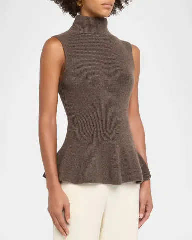 RÓHE Sculptural Peplum-Hem Sleeveless Sweater | Thumbnail 4 RÓHE Sculptural Peplum-Hem Sleeveless Sweater | Thumbnail 4