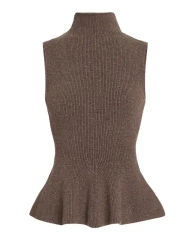 RÓHE Sculptural Peplum-Hem Sleeveless Sweater | Thumbnail 1 RÓHE Sculptural Peplum-Hem Sleeveless Sweater | Thumbnail 1