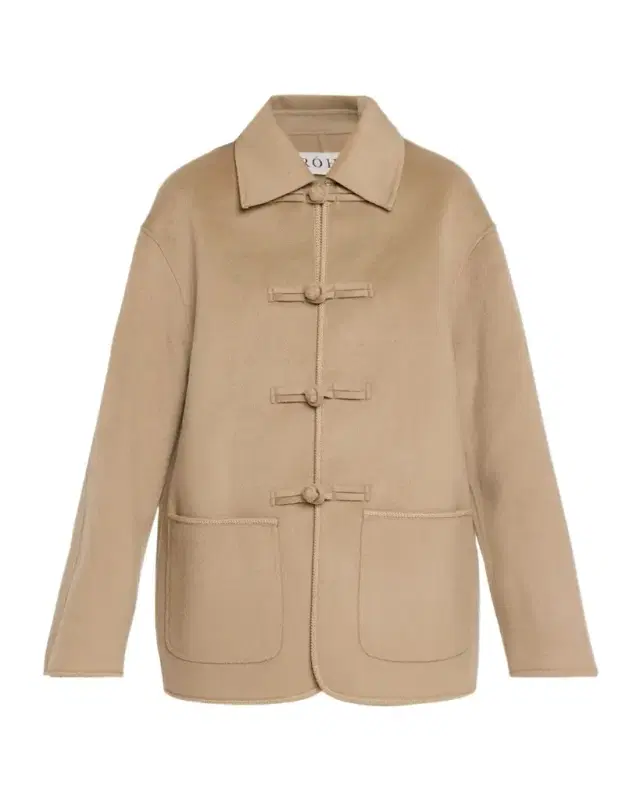 Róhe Double-Faced Wool Pankou Closure Jacket