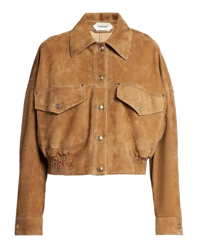 Versace Jeans Couture La Vacanza Suede Blouson Jacket