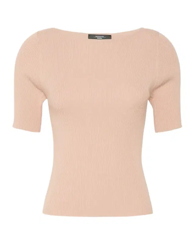 Weekend Max Mara Crewneck Rib Knit Shirt