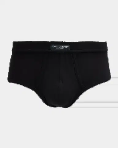 Dolce & Gabbana Men 's Cotton Logo Patch Briefs | Thumbnail 2