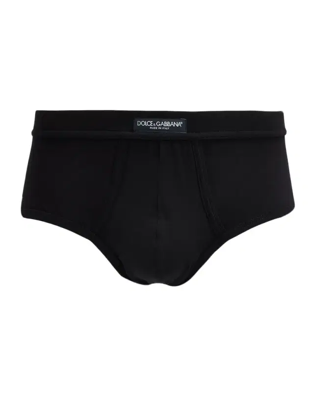 Dolce & Gabbana Men 's Cotton Logo Patch Briefs