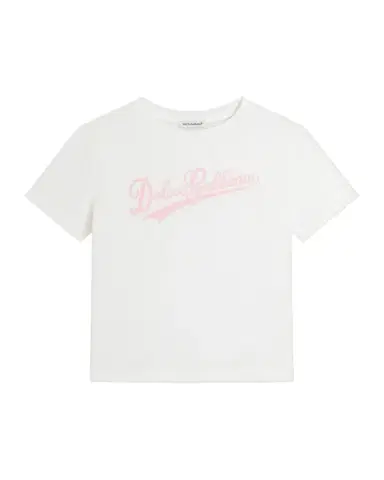 Dolce & Gabbana Girl's Logo-Print Short-Sleeve Cotton T-Shirt, Size 2-6 | Thumbnail 1 Dolce & Gabbana Girl's Logo-Print Short-Sleeve Cotton T-Shirt, Size 2-6 | Thumbnail 1