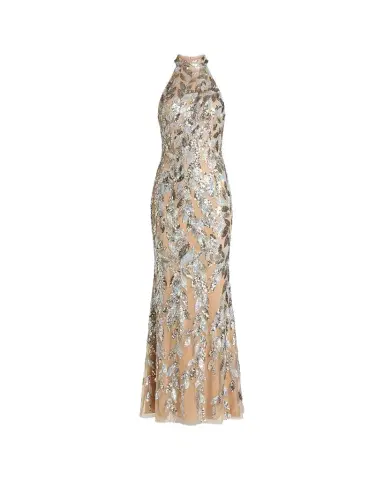 Mac Duggal Sequined Mesh Gown | Thumbnail 1
