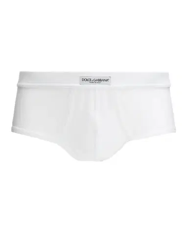 Dolce & Gabbana Men 's Cotton Logo Patch Briefs | Thumbnail 1