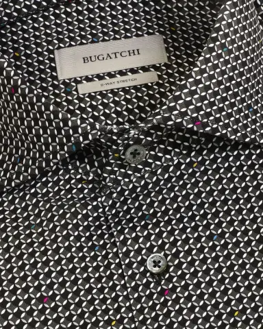 Bugatchi Men 's Devon Ooohcotton Stretch Geometric Dress Shirt | Thumbnail 5