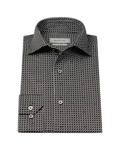 Bugatchi Men 's Devon Ooohcotton Stretch Geometric Dress Shirt | Thumbnail 1