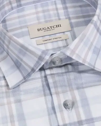 Bugatchi Men 's Axel Plaid Cotton Sport Shirt | Thumbnail 5