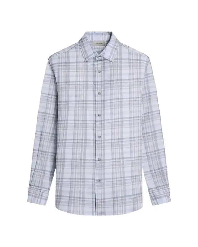 Bugatchi Men 's Axel Plaid Cotton Sport Shirt