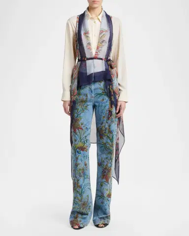 Etro Foliage Straight-Leg Denim Jeans | Thumbnail 2