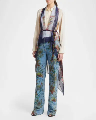 Etro Foliage Straight-Leg Denim Jeans | Thumbnail 4