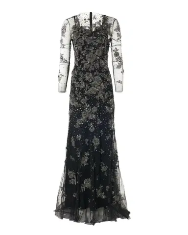 Carolina Herrera Embellished Illusion Trumpet Gown | Thumbnail 1