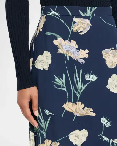 Erdem Floral Crepe A-Line Midi Skirt | Thumbnail 8 Erdem Floral Crepe A-Line Midi Skirt | Thumbnail 8