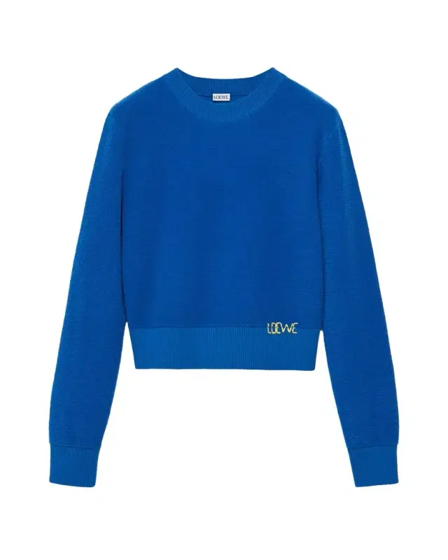 LOEWE Logo Embroidered Wool Crewneck Sweater