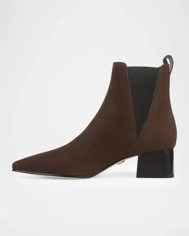 Veronica Beard Astra Suede Ankle Boots | Thumbnail 5 Veronica Beard Astra Suede Ankle Boots | Thumbnail 5