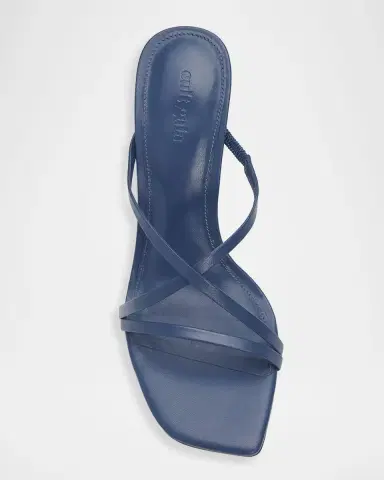 Cult Gaia 90mm Sage Beaded Leather Mule Sandals | Thumbnail 6