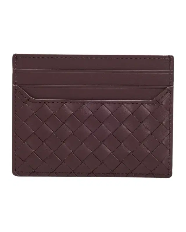 Bottega Veneta Men's Intrecciato Piccolo Leather Card Holder