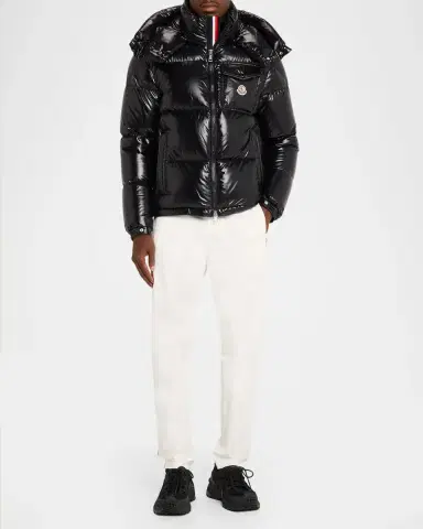 Moncler Men's Montbeliard Hooded Short Down Jacket | Thumbnail 2 Moncler Men's Montbeliard Hooded Short Down Jacket | Thumbnail 2