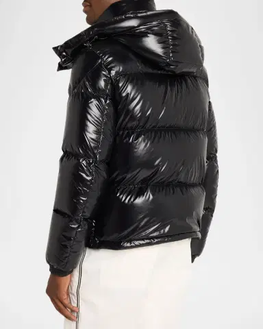 Moncler Men's Montbeliard Hooded Short Down Jacket | Thumbnail 3 Moncler Men's Montbeliard Hooded Short Down Jacket | Thumbnail 3