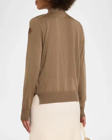 Moncler Long-Sleeve Polo Shirt | Thumbnail 3