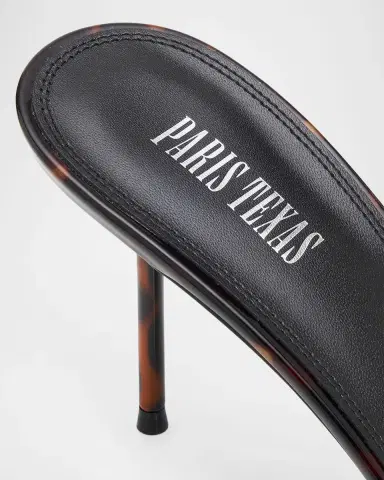 Paris Texas 70mm Lidia Tortoiseshell Patent Leather Mule Pumps | Thumbnail 3 Paris Texas 70mm Lidia Tortoiseshell Patent Leather Mule Pumps | Thumbnail 3
