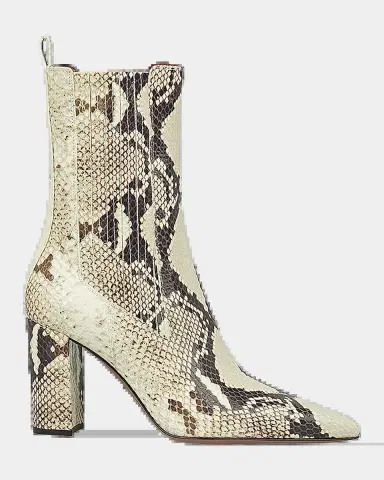 Paris Texas Anja 85MM Snakeskin-Embossed Leather Ankle Boots | Thumbnail 2 Paris Texas Anja 85MM Snakeskin-Embossed Leather Ankle Boots | Thumbnail 2