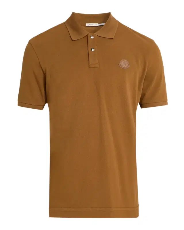 Moncler Men 's Logo Patch Short-Sleeve Polo Shirt